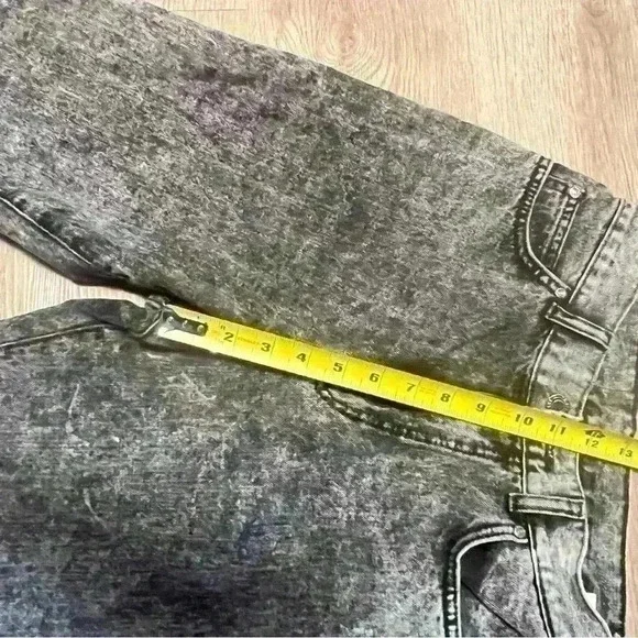 CDRDENIM JEANS MAKERS BLACK ACID WASHED HIGH RISE SKINNY JEANS SIZE  26 - Picture 16 of 16